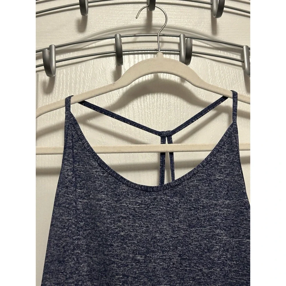 Nike‎ Shirt Womens L Blue Dri-FIT Spaghetti Strap Activewear Tank Top Athleisure